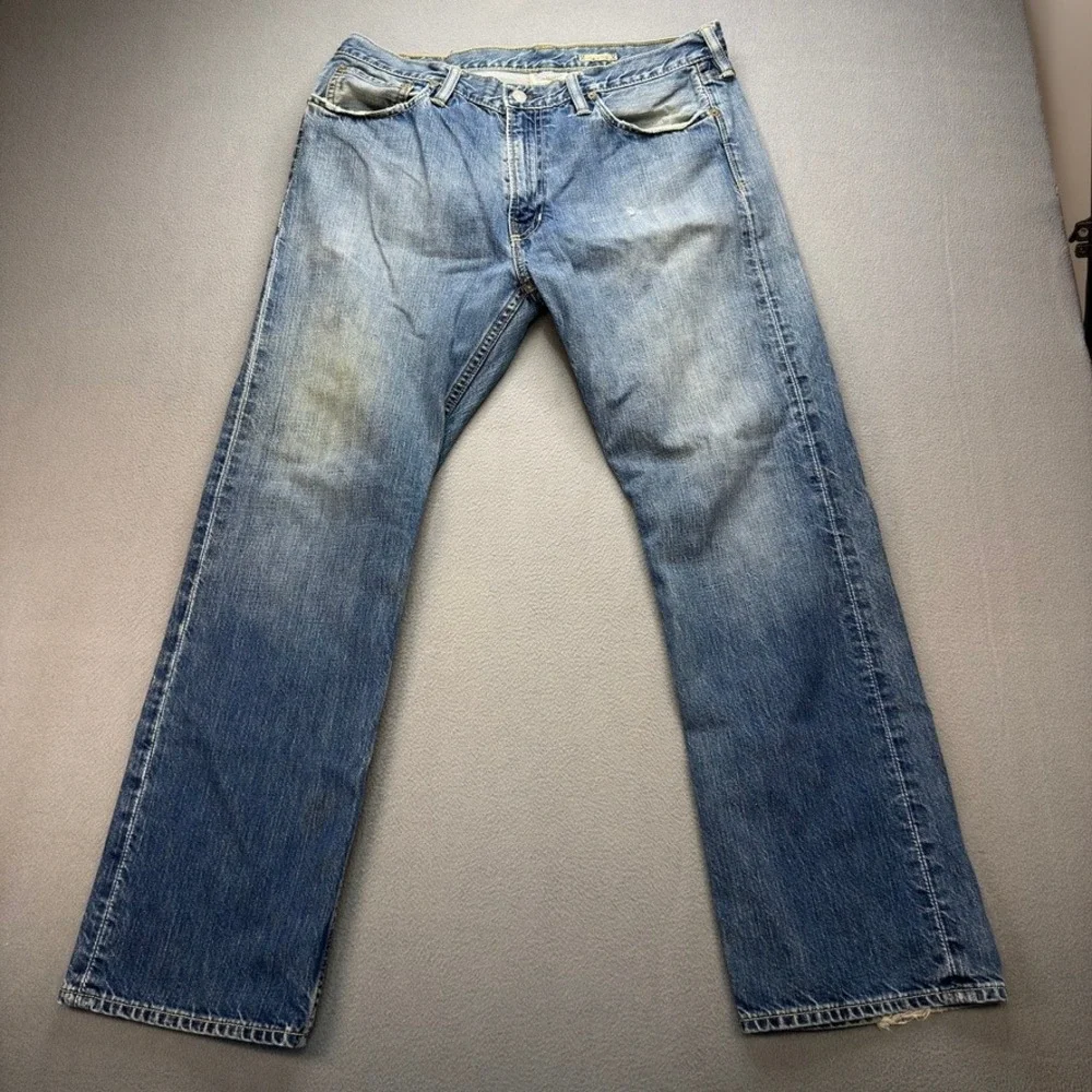 Polo Ralph Lauren Straight Leg Jeans Men 34x30 (FIT 35x30) Blue Denim Distressed